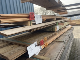 8x Douglas Wisselsponning/Halfhoutsrabat, 18x190mm, lengte 500cm